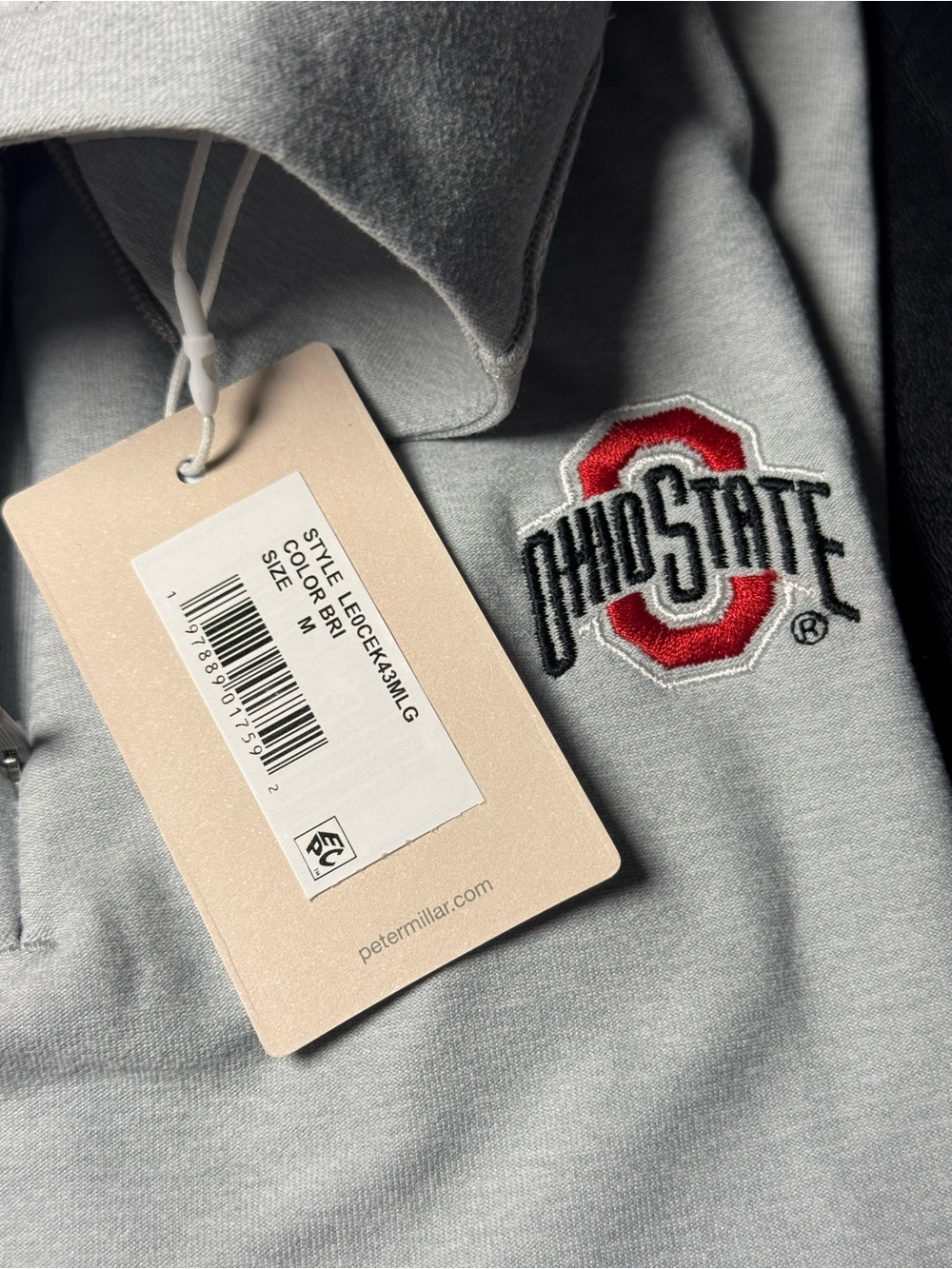 PETER MILLAR Ohio State Raglan Sleeve Perth Layer